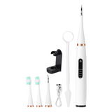 Brosse à dents électrique 200mah IPX6 5 modes jet dentaire hydropulseur portable avec 2 têtes de brosse,nettoyage,miroir buccal