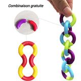 tangle 10PCS multicolore twister fidget toy twister anti-stress twisty toy pour adulte et enfant main tangle toy tangle fidget