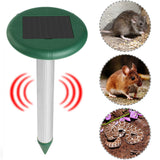 Répulsif à ultrasons solaire 2pcs répulsif solaire imperméable contre les campagnols dissuade taupes gaufres les serpents les rats