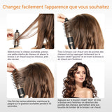 Brosse Soufflante 850W Fer à friser à air chaud et froid sèche-cheveux à grandes vagues boucleur Livré avec deux tailles de peigne