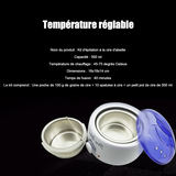 Chauffe cire 500ml 100W 4 paquets de haricots beurre chauffe cire epilation kit d'épilation à la cire machine à épiler chauffée
