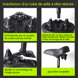 siège de vélo 1kg Leather Shock Absorbing Wide Comfort Multi Car Fit Waterproof Abrasion Resistant selle de vélo ultra confortable