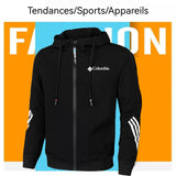 Track suits for men set ensemble de sweat-shirt à capuche noir et pantalon décontracté sweat a capuche homme convient à la course