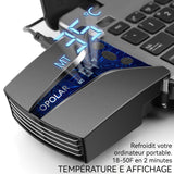 Refroidisseur PC aspiration latérale refroidisseur ordinateur silencieux échappement externe affichage numérique portable simple