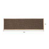20*75CM Tapis d'Escalier 5 Pièces Tapis d'Escalier en Faux Lin tricoté Tapis d'Escalier Antidérapant en Caoutchouc Silencieux