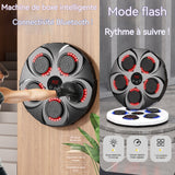 Machine Boxe Musicale entraîneur Boxe Musical Bluetooth Intelligent avec lumières LED pour l'entraînement réaction Machine de boxe