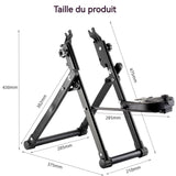 Outils pour vélo table de réglage jante pliable 28,5 x 53x43cm acier au carbone structure triangulaire stable conception pliable