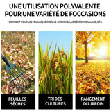 Râteau de jardin 1.2m longueur du manche râteaux râteau à feuilles râteau à feuilles un râteau râteau télescopique ramasse feuilles