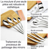 Vaisselle ensemble de vaisselle occidentale 6 pièces couverts en acier inoxydable couteau fourchette et cuillère cadeau idéal