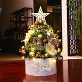 Petit arbre de noël pour la maison et le bureau, mini décorations de noël, arrangement de cadeaux, grands ornements créatifs