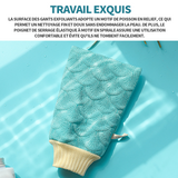 Gants exfoliants 24x13 cm exfoliant de bain gant exfoliant corps epaissis gants de gommage pour hommes et femmes pour spa massage
