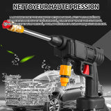 Nettoyeur haute pression 48v 30bar nettoyeur haute pression sans fil portable avec batterie et un chargeur 5m tuyau et accessoires
