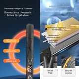 Lisseur cheveux 45w LED écran 13 niveaux réglage soins capillaires aux ions négatifs rotation 360 degrés pour curling et lissage
