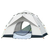 Tente 4 personnes tente de camping avec 2 porte imperméable ventilée et coupe-vent anti UV tente instantanée pour randonnée camping