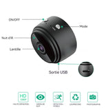 Mini caméra de sécurité 2 pcs mini caméra vidéo intérieure-extérieure hd 1080p sans fil wifi portable pour la sécurité de la maison