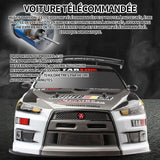 Voiture télécommandée 2.4GHz 4WD RC voiture l'échelle réaliste voiture de course à dérive 70kmh jouet automobile modèle de dérive