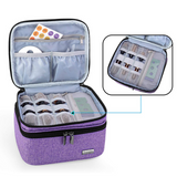 Boite huile essentielle peut contenir 30 bouteilles 5ml to 30ml boite rangement huiles essentielles sac de rangement à double couche