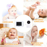 Camera cachee 3.2in 640x480p camera sans fil invisible avec 3,2 pouces lcd 2 voies audio parler réglable vision de nuit caméra