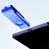 Clé USB haute capacité de 64 Go Hi-Speed 3.0 Corps en métal bleu élégant et durable Convient aux tablettes, PC, etc.