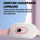 Ceinture menstruelle chauffant avec 3 niveaux température 3 modes de massage pour réchauffer la zone de la taille et de l'abdomen