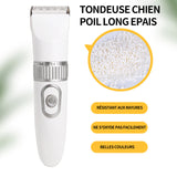 Tondeuse chien 5 vitesses à faible bruit sans fil outils toilettage 3.7V 5W pour animaux de compagnie pour chiens et autres animaux