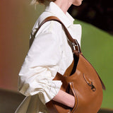 Nouveau sac de niche sac chauffe-mains passerelle grande capacité large bandoulière sac fourre-tout croissant sac femme