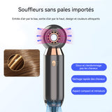 Sèche cheveux 800W 2 vitesses Portable Buse magnétique rotative à 360 degrés Sèche-cheveux à séchage rapide corps en une pièce