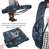 Sac de peche en toile pliable 150 cm 3 couches sac dos de pêche grande capacité portable peut être porté à la main ou sur le dos