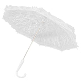 Parasol 8 baleines parapluie de mariage blanc parapluie accessoire en dentelle adapté à la photographie de décoration de danse