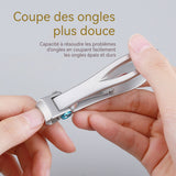 oupe Ongle Pied Acier inoxydable avec de l'ongle pour Hommes et Femmes Grandes pinces manucure Coupe-ongles de taille argenté