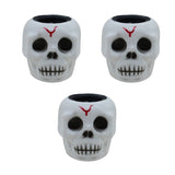 3 pièces  Jouets crâne effrayant  Squelette  Chauve-souris Simulation  Créatif  6cm*6cm*5.7cm   Effrayant  Décoration d'Halloween