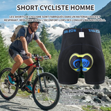 Short cycliste homme L cuissard de cyclisme combinaison de cyclisme calecon de cyclisme pour homme sports cuissard de cyclisme jaune