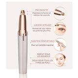 Tondeuse à sourcils 19x10x3cm tondeuse à sourcils électrique tondeuse à sourcils portable avec lumière LED rechargeable par USB