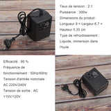 Convertisseur de tension 110V à 220V adaptateur de UE convertisseur de puissance adaptateur de voyage protecteur de  d'alimentation