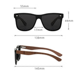 Lunettes de soleil polarisées à la mode pour hommes Lunettes de soleil une pièce Lunettes décoratives en bois de bambou