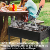 Brosse métallique en acier inoxydable de nettoyage du barbecue brosse de nettoyage des grilles barbecue de nettoyage brosse