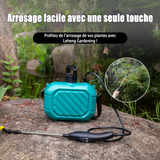 Pulverisateur electrique 31x20.5x26cm 5L pulverisateur a dos avec 3 buses pour jardin arrosage désherbage pulvérisateur à dos bleu