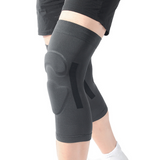 Genouillère sport L genouillère pour homme et femme genouillère élastique respirant genouillères de compression pour le sport gris