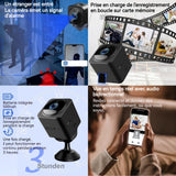 Caméra surveillance500mAh sans fil wifi audio bidirectionnel magnétique vision nocturne détection mouvement mini caméra surveillance
