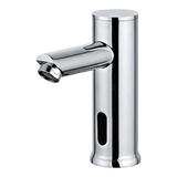 Robinet 17.5cm haut avec capteur d'eau automatique robinet lavabo électronique eau chaude et froide réglable l'eau sort rapidement