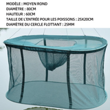 panier à poisson 25x20cm mangeoire pour poissons cage de pêche panier poisson orbiculaire à filet flottante protection des poissons