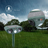 Répulseur  ultrasonique Répulseur solaire Répulseur d'animaux  Répulseur solaire rechargeable  Répulseur ultrasonique pour chats