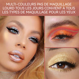 Palette de fards à paupières 18 couleurs imperméable et résistant à la transpiration palette d'ombres à paupières pour la scène