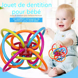 Jouet de dentition anneau dentition mâcher jouet jeux hochet anneau dentition balle à main tactile développement intellectuel