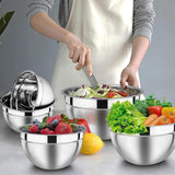 bols à mélanger avec Coloré Couvercles 5pcs Bols Mélangeurs Saladiers Empilable pour Un Stockage Minimal Ustensiles de Cuisine