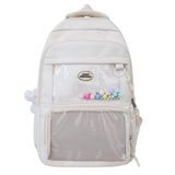 Sac à dos scolaire 45x32x18cm sac à dos de voyage simple et de grande capacité pour collégiens et lycéens cartable léger cartable