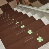 Tapis d'Escalier 5 Pièces Auto-Adhésif Sans Colle Escalier Antidérapant Maison Tapis d'Escalier phosphorescent