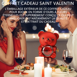 Rose éternelle boîte cadeau ours rose éternelle cadeau coffret cadeau saint valentin peut placer des bijoux coffret cadeau
