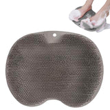 Épurateur De Pieds 28 x 21 cm Tampon de gommage mural pour le dos pour éliminer les peaux mortes avec ventouse Brosse de douche