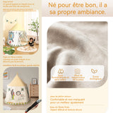 Tipi enfant 116x123cm maison de jeu de conte de fées pour le salon tente pour enfant Rangement et transport pratiques tapis d'éveil